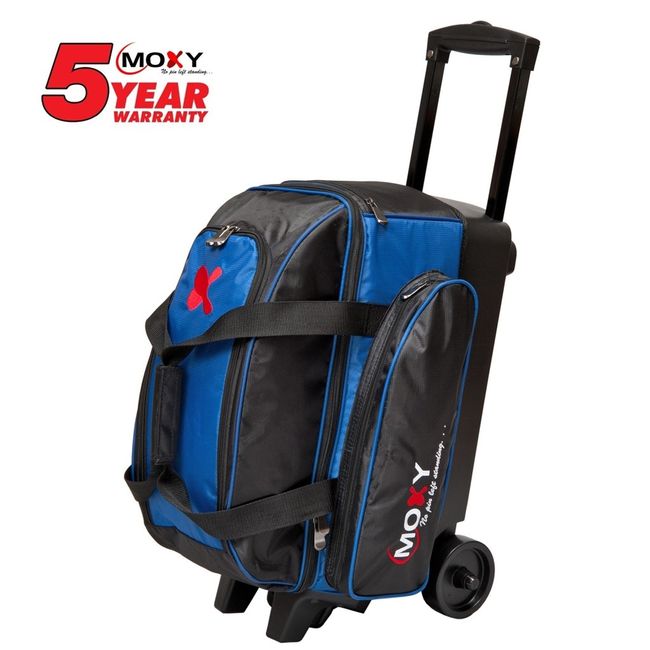 Moxy Bowling Products Double Roller Bowling Bag- Royal/Black