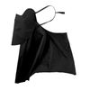 A ABSOPRO Adjustable Full Face Mask Adjustable 7.48" Windproof Face Cover Sun UV Protection Black