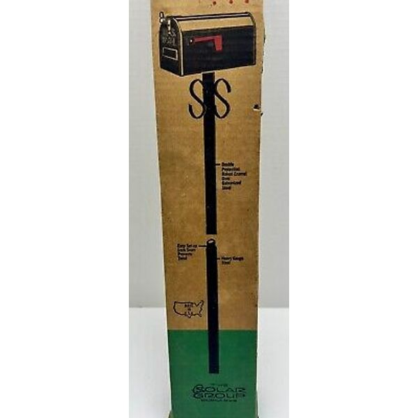 NOS Vintage Rural Mailbox Post Mount Metal Fits ALL U.S Approved Mailboxes