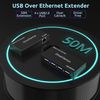 DriverGenius 4-Port USB 2.0-Extender-Adapter-Kit over Cat5e/6/7 - EU Only, 50m, NT100