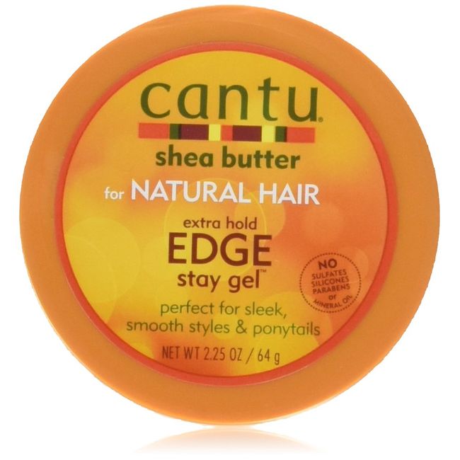 New Cantu Shea Butter For Natural Hair Extra Hold Edge Stay Gel 64g by Cantu