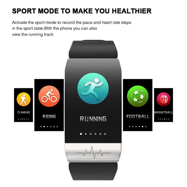 ECG Fitness Tracker Heart Rate Activity Tracker