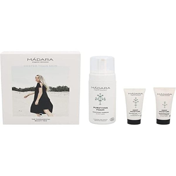 Mádara Pack Facial Edición Limitada: Espuma Limpiadora 150 ml + Gratis Crema Fluido 25Ml Y Crema Noche Rege