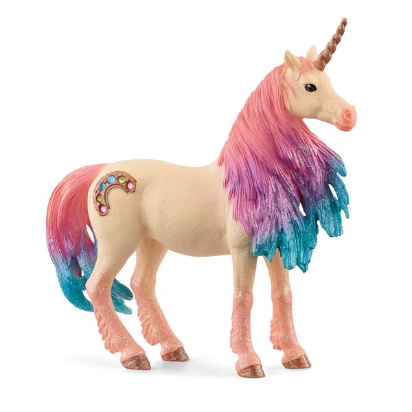 Schleich bayala Mythical Decorated Marshmallow Unicorn Mare Figurine - Featuring Glittery Details and Rhinestones, Imaginative Fun and Durable Toy for Girls and Boys, Gift for Kids Ages 5+