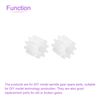 DMiotech 10 Pack 10 Teeth Plastic Gears Model Reduction Gear Plastic Worm Gears for DIY Model