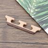 LT Easiyl 2PCS Bridge Replacement Accessories 6 String Three-Legged Ebony Maple Banjo Bridge Compatible with Banjo Guitar Ukulele