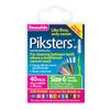 Piksters Interdental Brushes (40 Pack, Size 6 (Green))