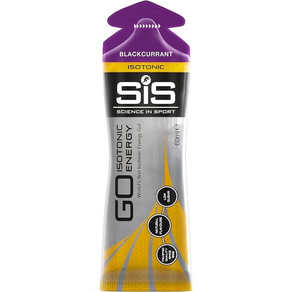 30 x Energy Gel SIS Go Isotonic 60ml Tube Sachet - Blackcurrant (BBE: 07/2024)