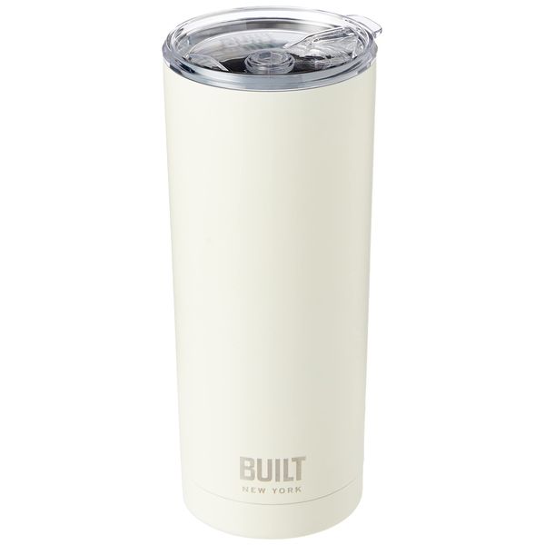 Built Insulated Travel Mug/Vacuum Flask, Stainless Steel, 590 ml (20 oz) - White