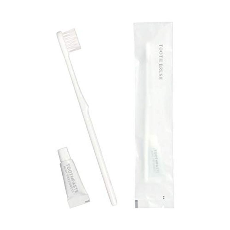 Commercial Toothbrush, 24 Holes, Toothpaste 0.1 oz (3 g) Included, 250 ...