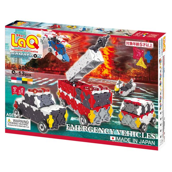 LaQ L007803 Hamakron Constructor Emergency Vehicle Red