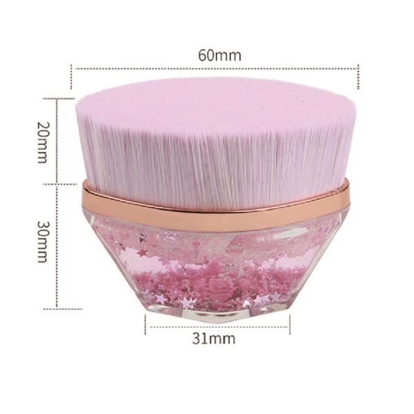 High Density Flexible Magic Foundation Brush, Multi-functional Makeup Brush, Suitable for Various Fans, Portable Storage Case (Purple)