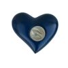 Well Blessed Flying Bird Design Small Heart Keepsake Urn For Ashes.