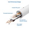 Cable Matters 10Gbps Snagless Long Cat 6 Ethernet Cable 50 ft (Cat 6 Cable, Cat6 Cable, Internet Cable, Network Cable) in White