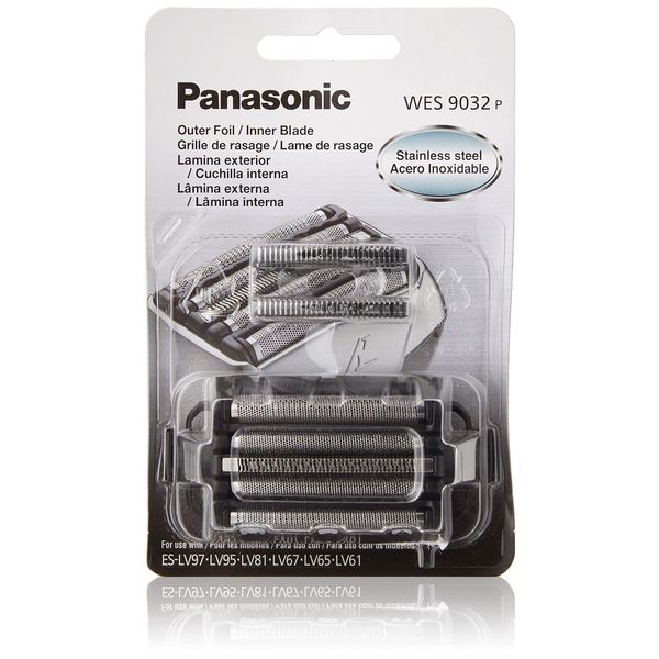 Panasonic Shaver Replacement Outer Foil and Inner Blade Set WES9032P, Compatible with ARC5 5-Blade Shavers ES-LV97-K, ES-LV67-K, ES-LV95-S, ES-LV65-S