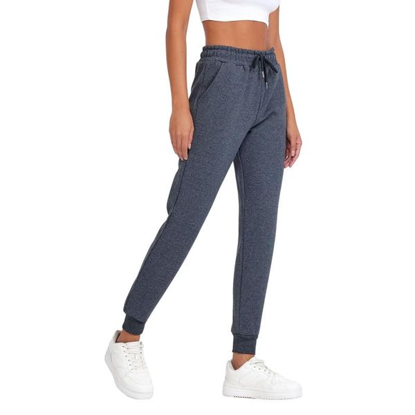 COMEOR Jogginghose Damen - Baumwolle Sporthose Lang, Trainingshosen, Frauen Freizeithosen, Sweatpants mit Regular Passform für Fitness, Yoga, Freizeit (Dunkelgrau M)