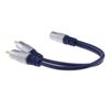kenable PURE Gold 3.5mm Stereo Jack Socket to 2 Phono RCA Plugs Adapter Cable