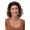 WIG ME UP - BRO-704-6T27 Lady Quality Wig fixed black head band shoulder length very voluminous curled brown blond highlighs streaked