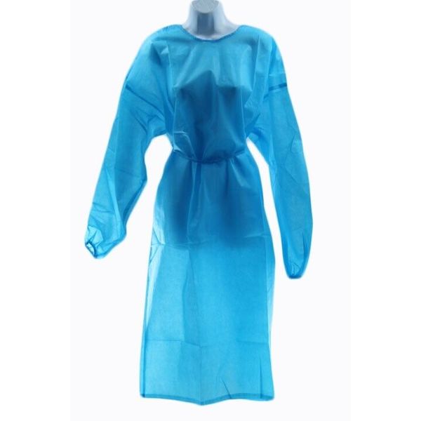 5 Pcs Disposable Medical Gown Sky Blue