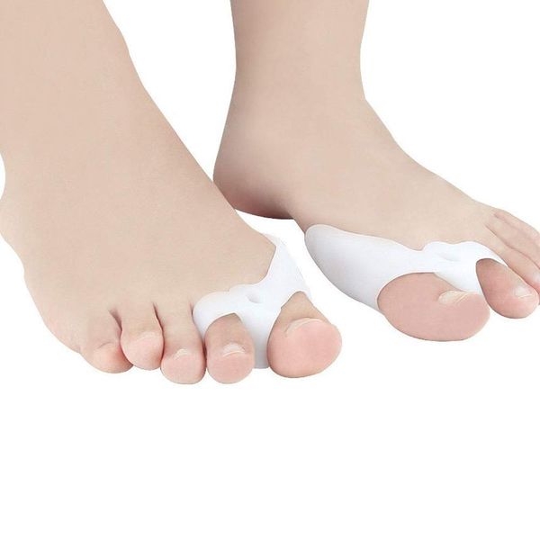 PEDIMEND Big Toe Separator with Bunion Protector (2PAIR) - Gel Bunion Guards - Hallux Valgus Corrector - Absorbs Pressure & Eases Pain on Sore Bunion - Foot Care