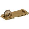 Hardware Essentials 851402 Fixed Staple Safety Hasp Zinc and Yellow Dichromate 3'