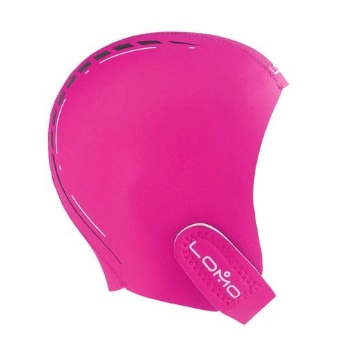 Lomo Triathlon Open Water Neoprene Swimming Cap - Pink (Small)