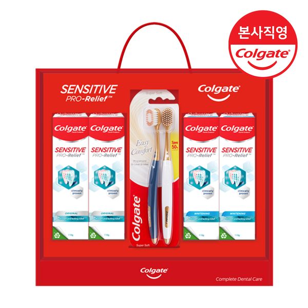 [Gift Set] Colgate Sensitive ProRelief Sensitive Teeth Toothpaste 110g &amp; Premium Toothbrush 2ea