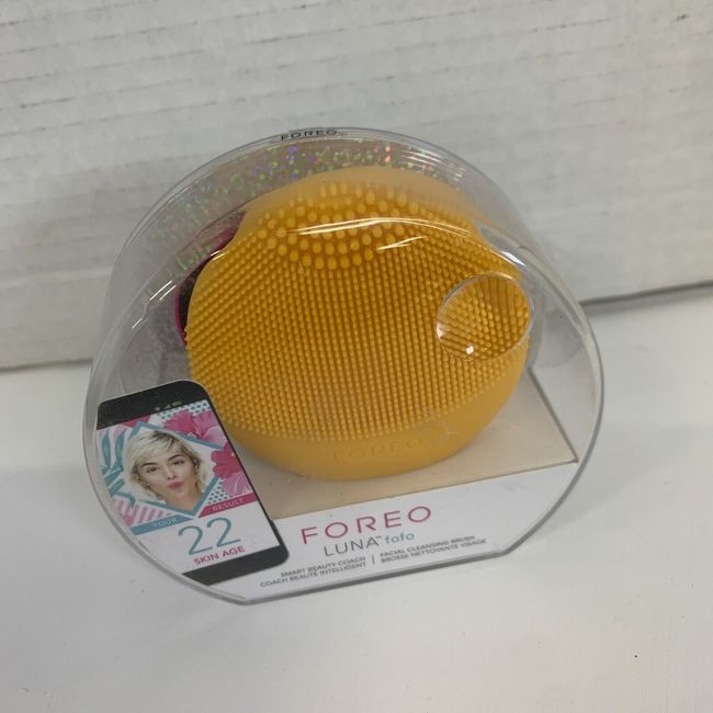 Foreo Luna Fofo Smart Silicone Facial Cleansing Massage Brush Sunflower Sealed