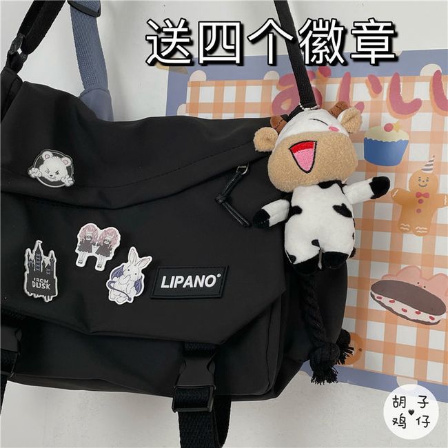 Japanese Harajuku Crossbody Bags For Women High School Girls Messenger Bag  Patchwork Handbags School Book Bag Shoulder Bag Bolso