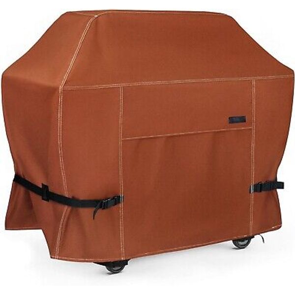 Durable 600D BBQ Cover for Weber and Char-Broil Grills - Adjustable & Secure Fit