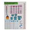 Kitchen Conversion Chart, Magnetic Kitchen Conversion Guide Cooking Accessory With Extra Strength Magnetic Backing For Bakers Chefs Housewarming Ect (1 single piece)