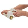 KitchenCraft KCDRUM3PL multi Purpose Grater with 3 Interchangeable Blades, White