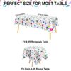 GRESATEK Party Table Cloth,Happy Birthday Table Covers Plastic Disposable Tablecloth Birthday Party Table Decoration Supplies for Kids Boys 137 x 274cm