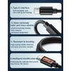 5 FT 60W USB-C Fast Charging/Data Cable for Vantrue N5, N4 Pro, N2S, E1 Lite, E2