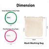 AXATY 3-Layers 20 Reusable Makeup Remover Pads-Organic Bamboo Cotton Rounds Eco-Friendly Reusable Face Pads Makeup Remover for All Skin Types with Cotton Draw String Laundry Bag (8cm)