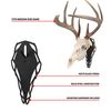 Allen Company EZ Mount Silhouette Skull Peg, Black