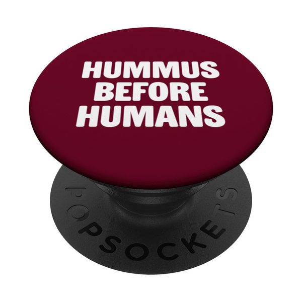 Vegan Pun Hummus Vegetarian Joke Funny Veggie PopSockets Adhesive PopGrip