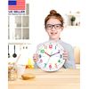 Silent Kids Wall Clock – Non-Ticking, Battery-Powered, Ideal for Teaching Time a