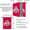 Ohio State University Red Garden Flag and Yard Banner