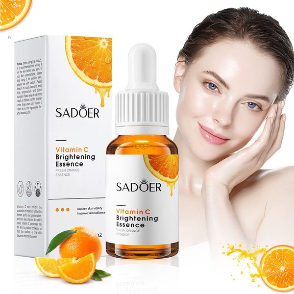 Vitamin C Serum Gesicht 30ml - Mit Hyaluronsäure und Vitamin C, Gesichtsserum für alle Hauttypen, Anti-Aging Faltenentferner und Sonnenfleck-Pigmentflecken-Entferner Gesichtspflegeserum