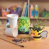 3" DIY Paintable Solid Color Ceramic Mini Flower Pots - 12 Pc.