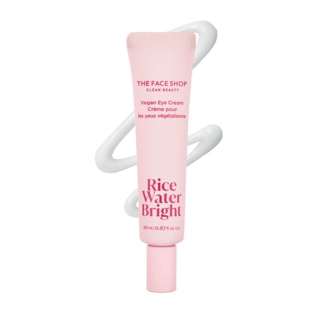 THE FACE SHOP Rice Water Bright Vegan Eye Cream | Vegan| Dark Circles | Rice Water | Niacinamide | Hyaluronic Acid | K-Beauty