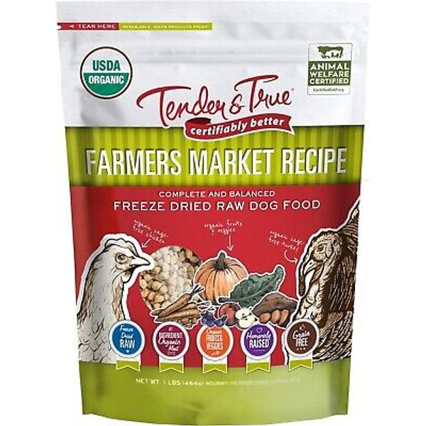 Tender & True Pet Nutrition Farmers Market Recipe Freeze Dry Raw Dog Food