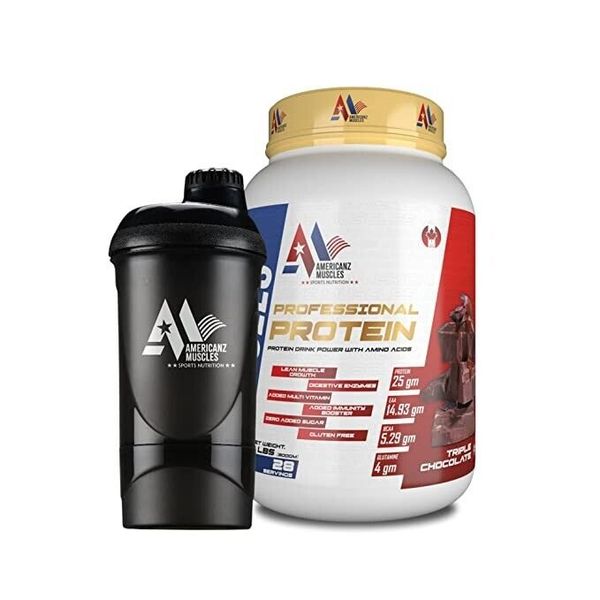 Americanz Muscles professional protein 2lbs+shaker