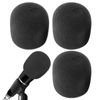 3 Pack Microphone Covers Foam Mic Covers Microphone Windscreen Microphone Pop Filter Microphone Cover Replacement Suitable for Most Standard Handheld Microphone