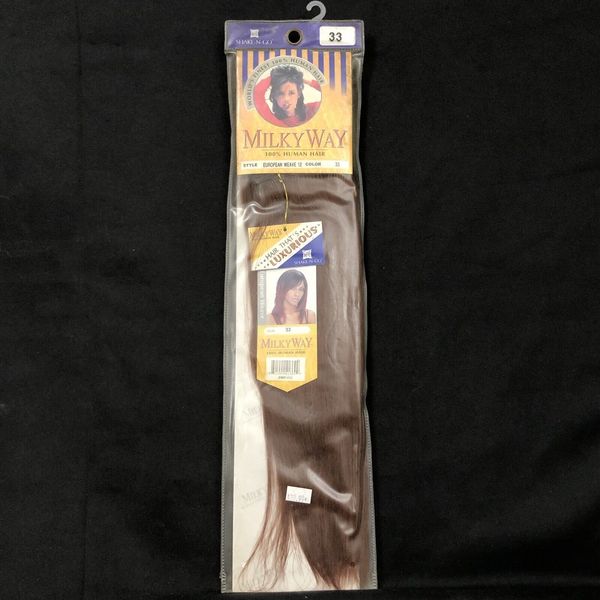 Milky Way 100% Human Hair European Weave 12” Color 33 Shake-N-Go