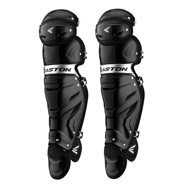 Easton | GAMETIME Catcher's Leg Guards | Youth | BLACK