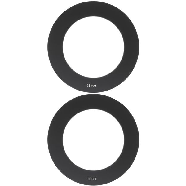 LT Easiyl 2Pcs Filter Holder Adapter Ring 58mm Compatible with Cokin P Series, Black