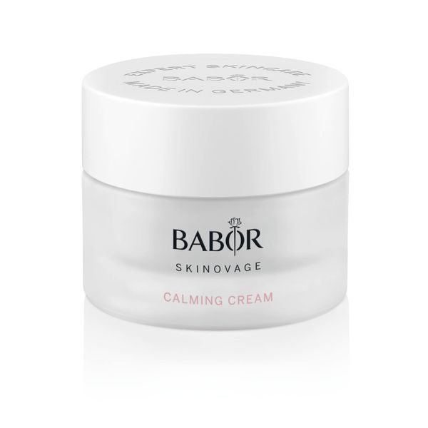 BABOR SKINOVAGE Calming Cream, Gesichtscreme für empfindliche Haut, Feuchtigkeitspflege ohne Farb- oder Duftstoffe, Vegane Formel, 50 ml