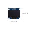 sourcing map 1.3inch OLED LCD Screen Module with 4 Pins 128x64 Resolution Display I2C IIC Communication Display,Blue Display Color